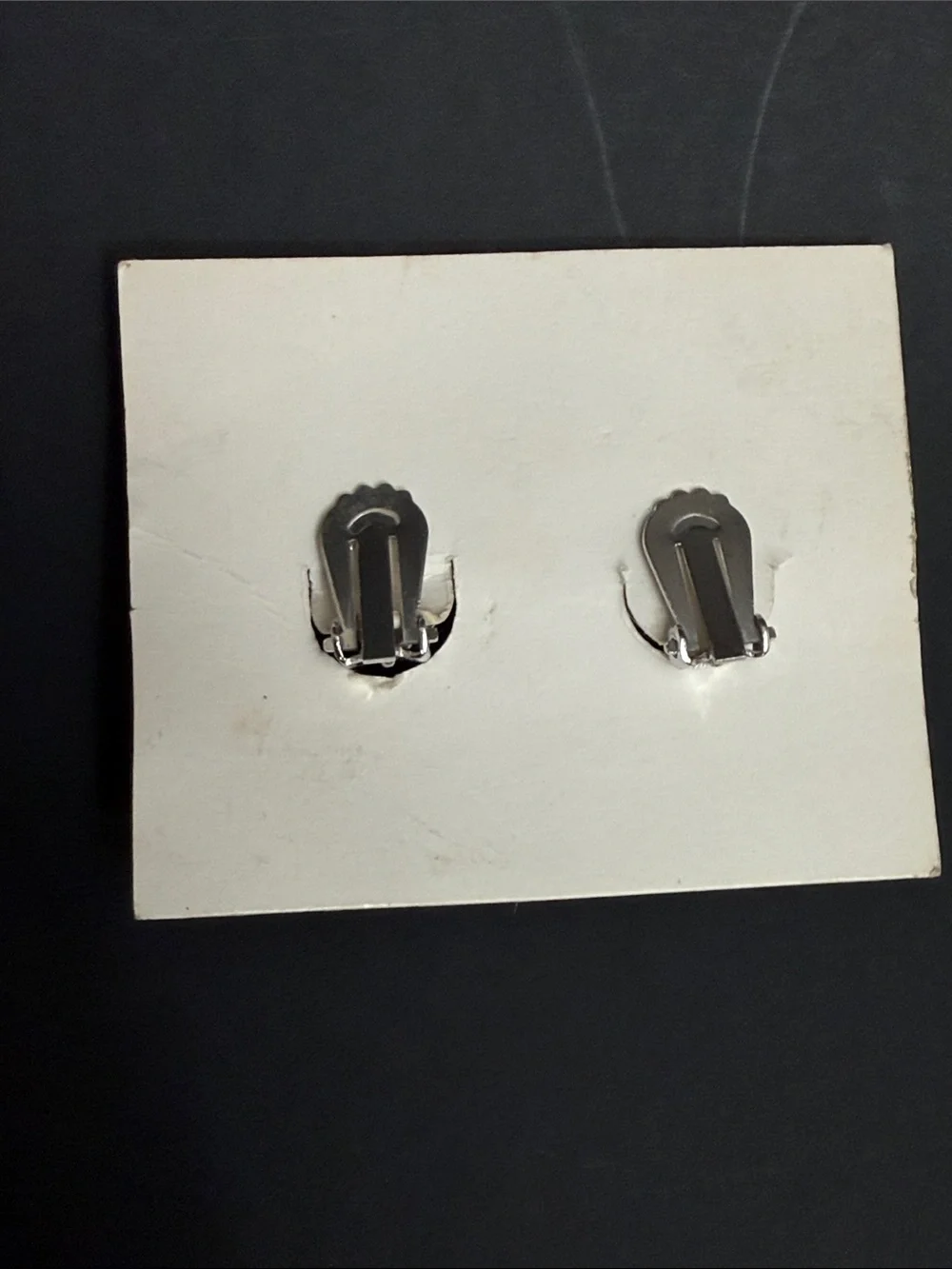 Vintage Laguna Black Faceted Clip-On Earrings